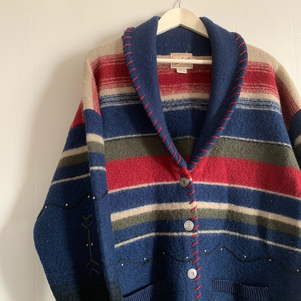 Vintage Woolrich Indian Blanket Embroidered Coat